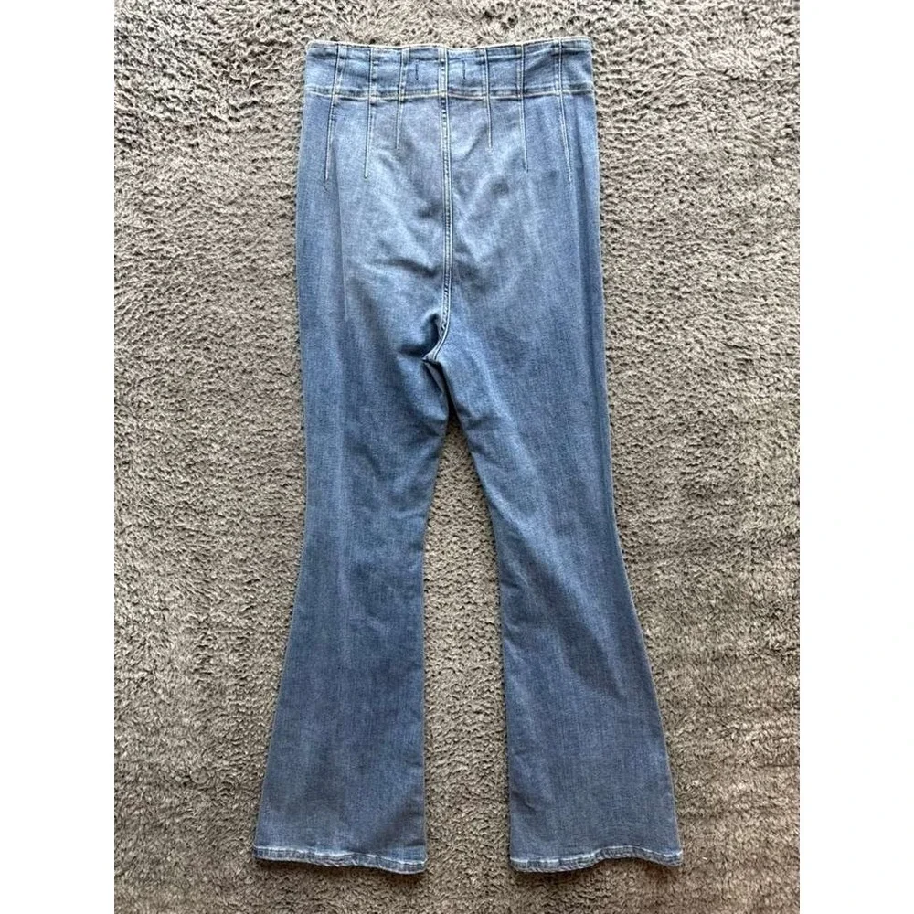 NWT Free People We The Free‎ Jayde Flare Denim Jeans Indigo Womens Size 31
